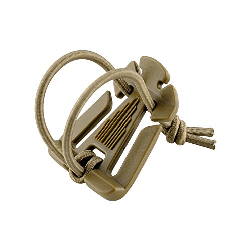 BOOSTEADY Pack of 10 Tactical Gear Clip Molle Web Dominators for Outdoor Hydration Tube Backpack Straps Management with Zippered Pouch