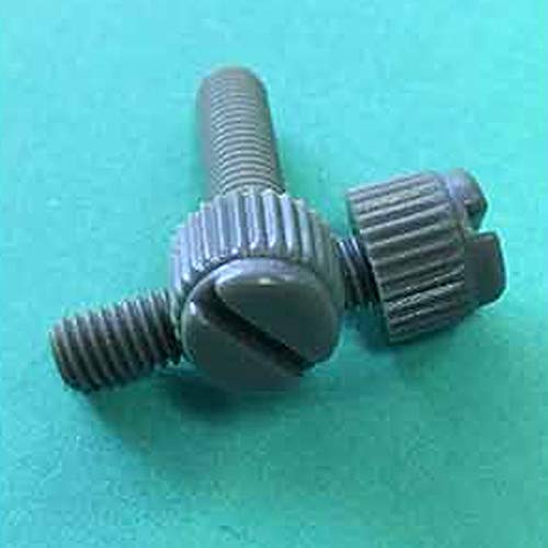 20pcs M3 PVC nylon bolts slotted screw Knurled bolt plastic hand screws 8mm~20mm length - (Size: M3x10mm)