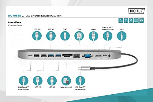 Digitus Station d'accueil USB C™ 12 ports Neuf - vue 5