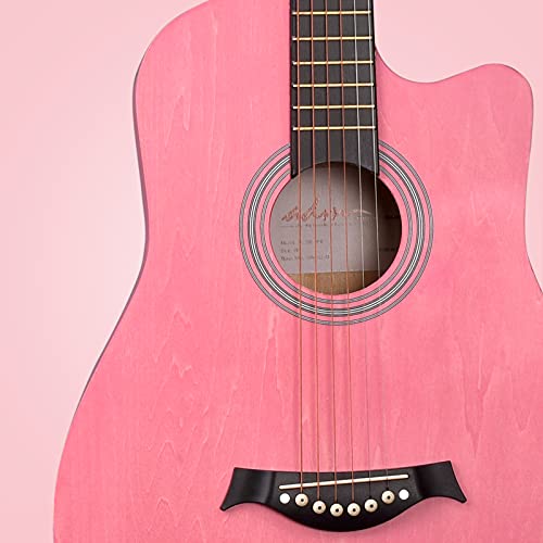 ▷ ADM Guitarra acústica de 38 pulgadas para niños principiantes y
