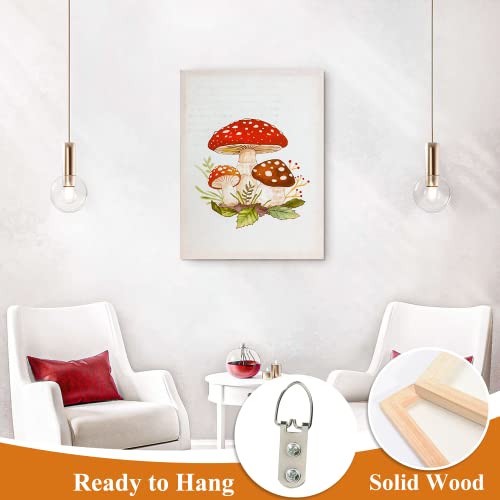Neutype Mushroom Wall Art, 3 Piece Canvas Wall Art For Living Room Wall Decorations, Plant Wall Art, Painting On Canvas Wall Art For Bedroom Bathroom Wall Decor #TOP3
