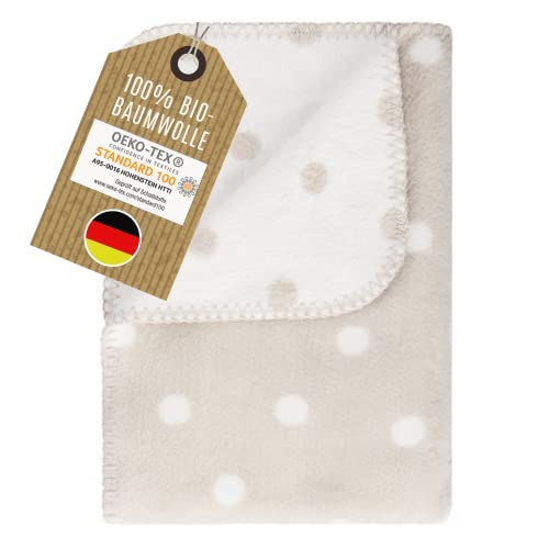 kids&me kuschelige Baumwolldecke für Babys - Kuscheldecken aus 100% Bio-Baumwolle mit ÖKOTEX Zertifikat