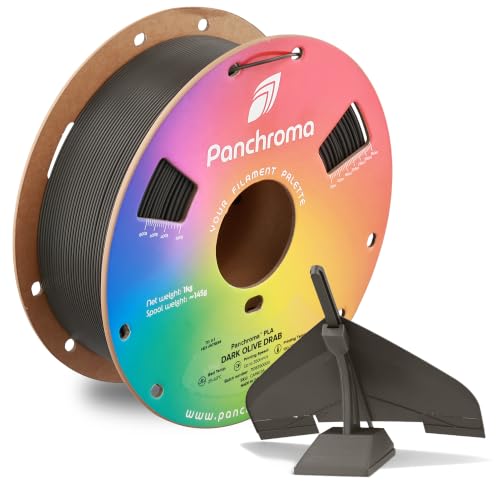Panchroma PLA Dark Olive Drab 3D Printer Filament, 1.75mm, 1kg Spool, Easy to Print, High Speed Printing, Tangle Free, A