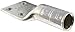 Burndy YA444N Four Hole Hylug Code Conductor, 1000 kcmil Conductor, 1/2" Stud Hole Size, 1.75" Stud Hole Spacing, 3" Tongue Width, 7.14" Length