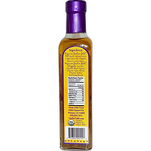Garlic Gold 826804001117 Delicious Organic Meyer Lemon & Extra Virgin Olive Oil Vinaigrette Salad Dressing And Marinade - Soy Free thumb #4
