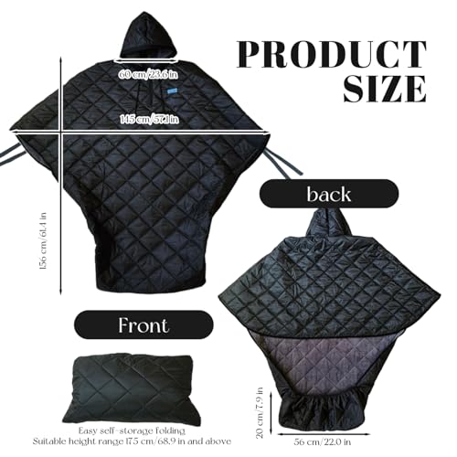 Couverture pour fauteuil roulant imperméable et chaude haut de gamme - 3