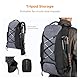 K&F Concept Fotorucksack Groß Kamerarucksack 30L Wasserdicht Camera Backpack mit Regenschutz für DSLR SLR Spiegelreflexkameras Stative 16 Zoll Laptop