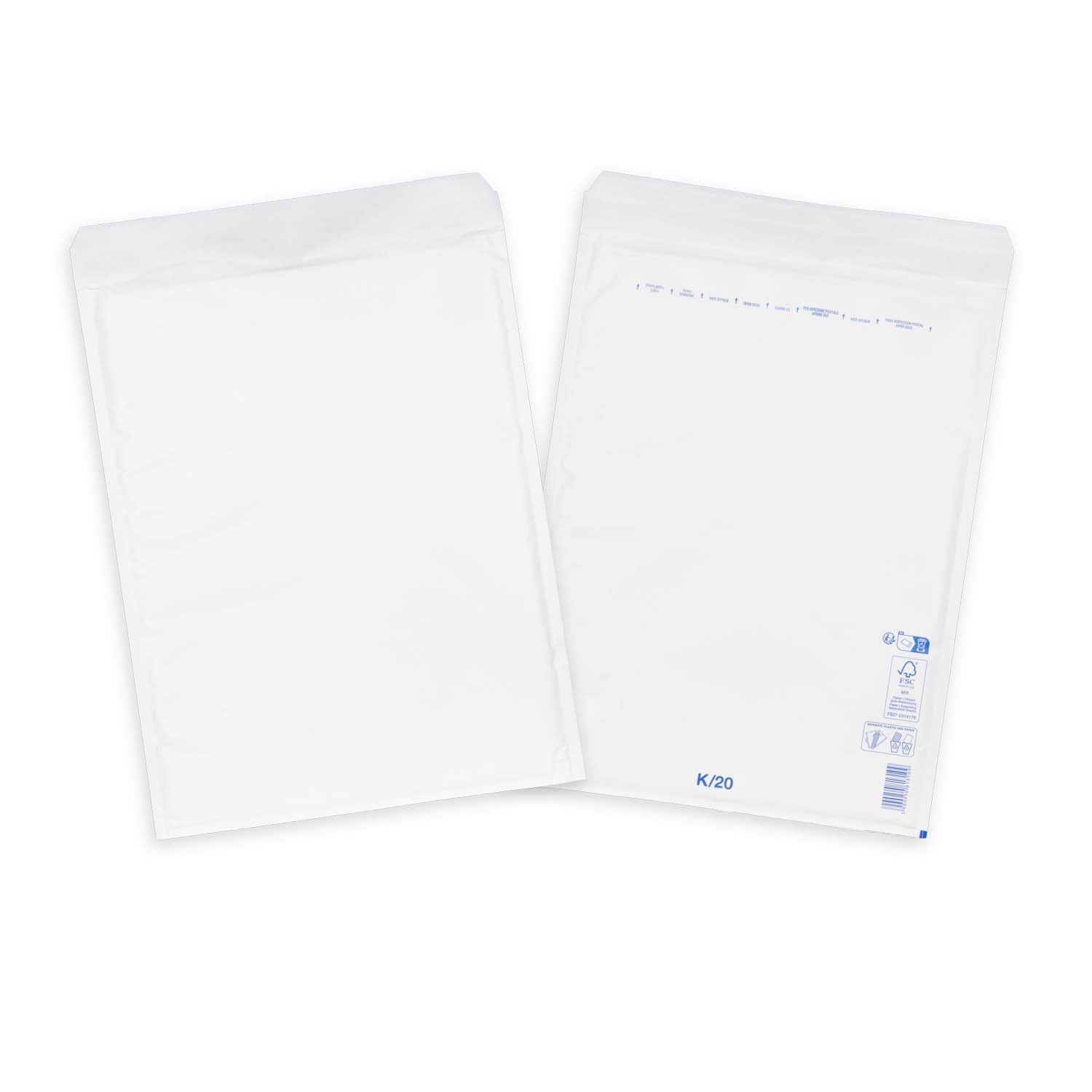 smiley pack Luftpolstertaschen Größe K10 Weiß 370 x 480 mm (300 Stück)