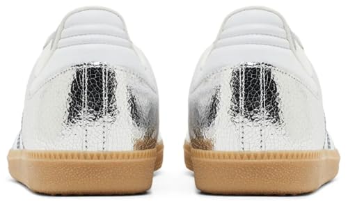Adidas Samba OG Womens Sneaker (Silver Metallic Cracked Leather, 5)3