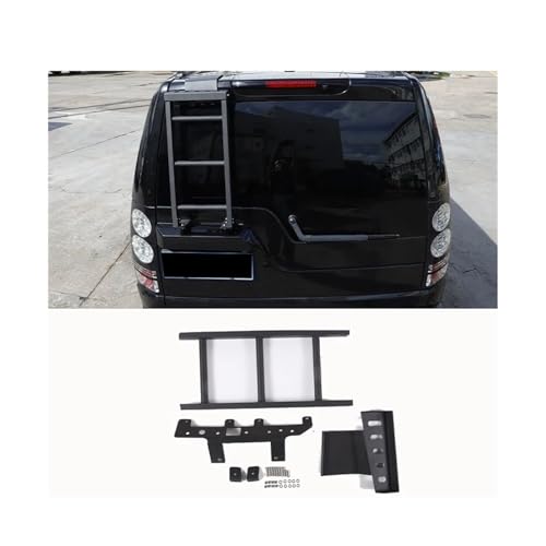 Car Rear Door Ladder Compatible For Land Rover Discovery 3/Discovery 4 2004-2016 Aluminum Alloy Tailgate Ladder Auto External Accessories(Style-B Rear door)