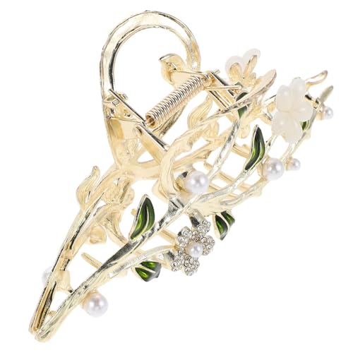 Adorainbow Pince à Cheveux en Métal Fleur Cat’S Eye 13,5 CM Antidérapante pour Filles et Femmes Accessoire Coiffure Vintage pour Mariage et Sorties