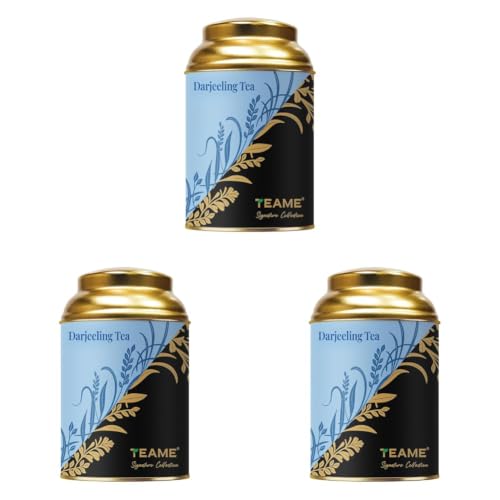 Image of TE-A-ME Darjeeling Black Tea Tin 50 Grams | Black Tea | DarjeelingTea (Pack of 3)
