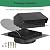 LTSEAME 8 inch Roof Vent Cap, Removable Roof Vent, Bathroom Exhaust Roof Vent for Dryer, Galvanized Steel with Damper for Ventilation System, Black