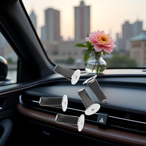 Image of 20 Pcs Black Metal Round Head Car Air Vent Clips Auto Freshener Clips Cars Air Conditioner Car Outlet Perfume Clips Air Fresheners Interior Accessories