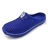 [アモジ]サンダル メンズ スリッパ 室内 メンズ ルームシューズ レディース めんず クロッグサンダル れでぃーす サボサンダル ビジネスサンダル オフィスサンダル ビーチサンダル ベランダサンダル 室内履き ファッションサンダル さんだる メンズ すりっぱ メンズ 夏 夏用 なつ 通気 部屋 サンダル 室内サンダル おしゃれ クッション 大きいサイズ 幅広 内履き サンダル メンズ 外履き 屋外 AM1702 ブルー 23.0cm