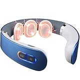 Auxoliev Neck Massager with Heat, 9 Modes and 50 Intensity, Cervical Massage with Adjustable Timers