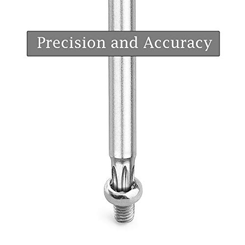 Screwdriver Bit Set Torx, 11 Pcs 1/4 Inch Hex Shank T6-T40 Magnetic S2 Steel Torx Security Head Screwdriver Drill Set Bits With Case (3 Inch Length) #TOP4