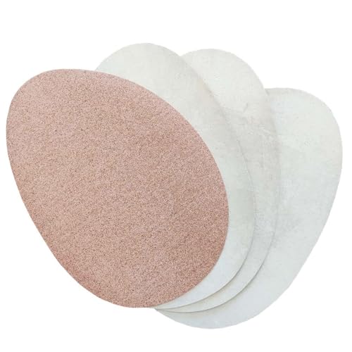 Sets de table en Cortiça crème ovales lavables et durables