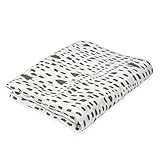 Oliver & Rain Baby Swaddle Blanket - Newborn 100% Organic Cotton Green Tree Print Muslin Swaddle Blanket