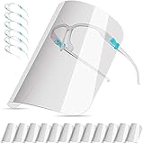 salipt Face Shields Set with 12 Replaceable Anti Fog Shields and 6 Reusable Glasses for Women and...