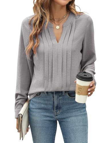 Image of Blooming Jelly Women's Long Sleeve Blouses Dressy Casual Business Work Tops