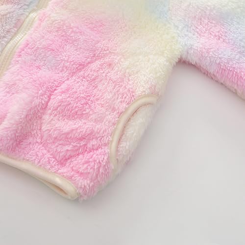 Toddler Kids Fleece Jacket Coat Girls Zip Up Warm Plush Sweater Lightweight Plush Trendy Comfort Pullover Clothes Winter2