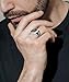 Eastlily Masonic Ring for Men Freemason Ring, Mens Titanium Signet Rings, Masonic Band Jewelry Gift Silver Size 12