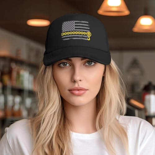 Gorra Trucker Vetrova USA Thin Yellow Line Negra miniatura 5