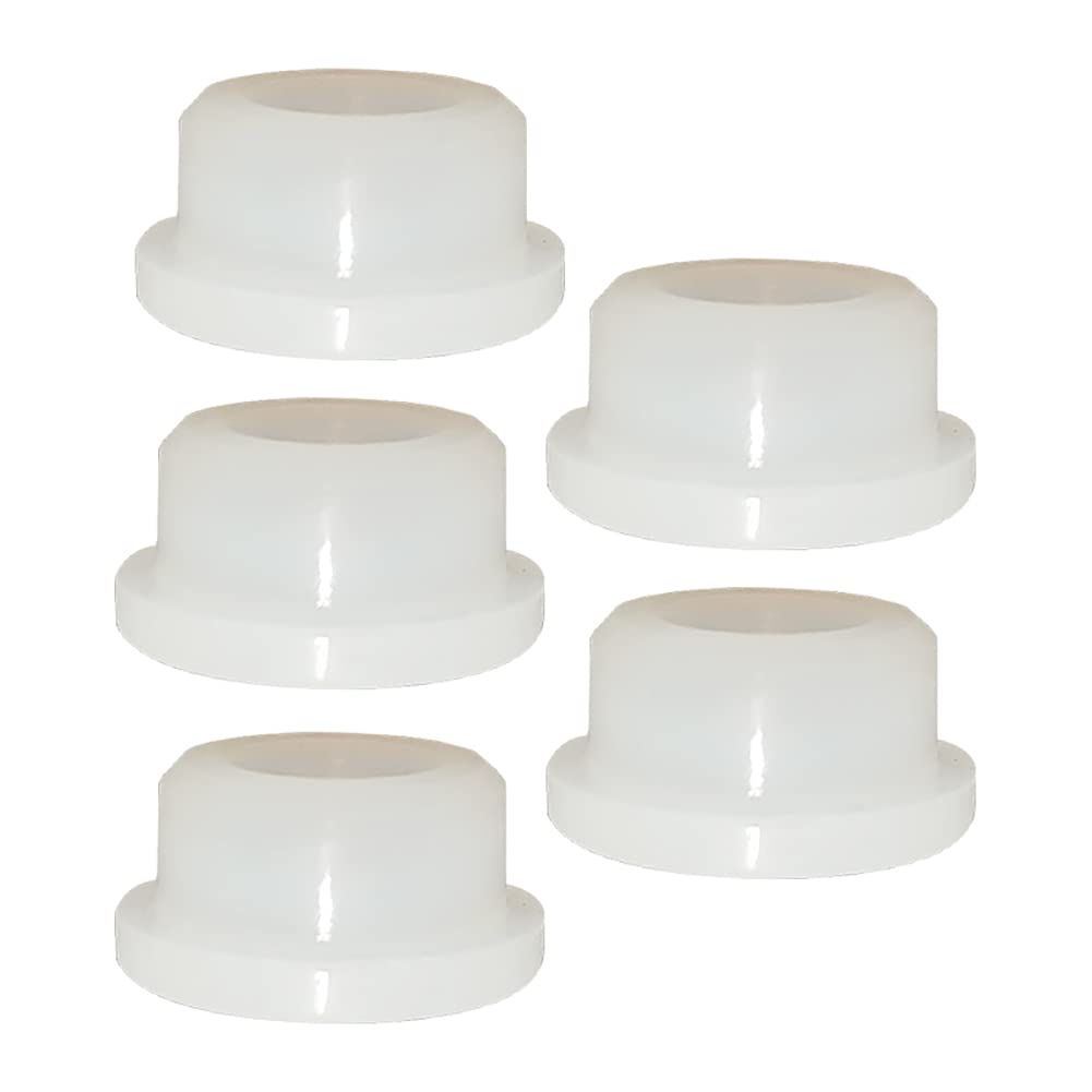 Produktbild von EUBUY Silikon-Lochkappe 5 Stück – Flexibler Drainagestopfen Für Blumentöpfe, Weiß, 1x2 Cm