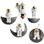 3Pcs Astronaut Wall Sculpture Set - Climbing Astronaut Figurines For Kids Room, Outer Space Theme Wall Decor