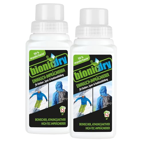 bionicdry Einwasch-Imprägnierer Doppelpack (2 x 250 ml) Flüssigimprägnierer zur...