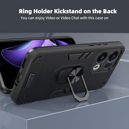 Image of NDCOM for Oppo Reno 13 Pro 5G Back Covers | Premium Oppo Reno 13 Pro 5G Cover | Stylish Protective Oppo Reno 13 Pro Back Cover | Ring Holder Case