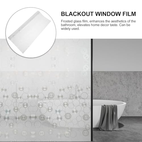 Vinilo decorativo de privacidad para ventana 45 cm blanco miniatura 6
