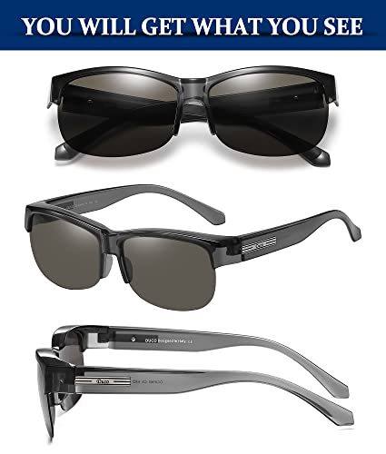 Image of DUCO Polarized Fitover Sunglasses UV400 Protection & HD for Unisex 8960