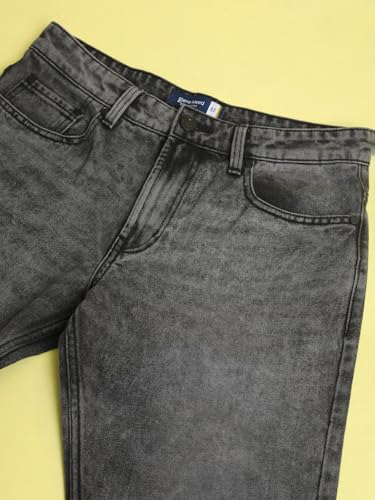 Image of BENE KLEED Men Light Fade Whisker Effect Pure Cotton Jeans