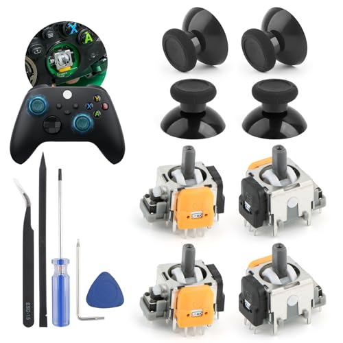 Image of 4Pack Joysticks for Xbox Series S /X Hall Effect Joystick Replacement for Xbox Series S /X 3D Analog Sensor Module Thumb Stick Controller Accessories Parts with Repair Tools