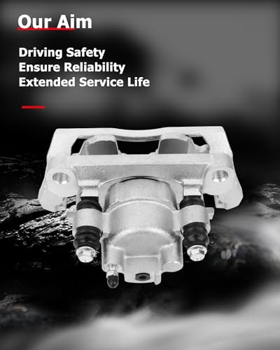 Image of cciyu 18-B4837 Rear Left Brake Caliper With Bracket For Chrysler For Aspen 2007-2009,For Dodge For Durango 2004-2009,For Dodge For Ram 1500 2002-2010,For Ram For 1500 2011-2018