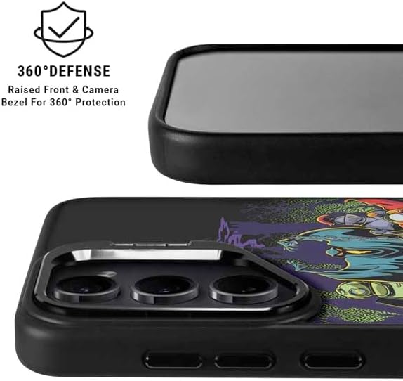 Skinit Kickstand Phone Case Compatible with Galaxy S25 Plus - Officially Licensed Scooby Doo vs Monsters Design