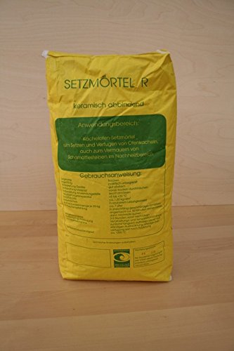 Preisvergleich Produktbild Setzmörtel R 25 kg Ofenbau Schamottmörtel