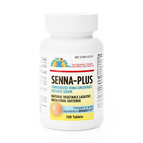 Senna Plus Tablets, 8.6-50mg 100 ct (3 Pack)