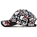 Korean Trendy Printed Adjustable Hip-Hop Cap, Street Graffiti Baseball Cap, Stylish Youth Designer Hat for Men & Women(98 Black)