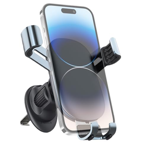 Fmzrbnih Support de téléphone de voiture | Support de téléphone sécurisé antidérapant – Support de téléphone sécurisé pour conduite automobile pour la famille, les amis, les collègues