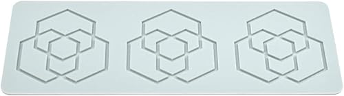 Miniatura 7 de Molde de silicona 3D de patrón múltiple geométrico para fondant, almohadilla de encaje, molde de silicona para pasteles, fondant, arcilla para