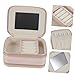 LALADEFIEE Large Capacity Jewelry Box with Double Zipper Portable Jewelry Organizer for Rings Necklaces Earrings Dustproof Storage Case with Fashionable Design and Lightweight Craftsmanship