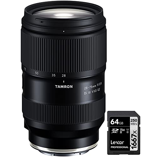 Tamron AFA063S-700 28-75mm F2.8 Di III VXD G2�����Y Sony E�}�E���g�t���t���[���~���[���XA063�p Lexar Professional SDHC/SDXC 1667x UHS-II 64GB �������[�J