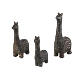 Deco 79 Metal Llama Set