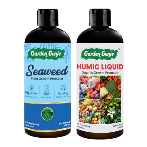 Garden Genie Seaweed Extract Liquid 200ml & Humic Acid Liquid 200...
