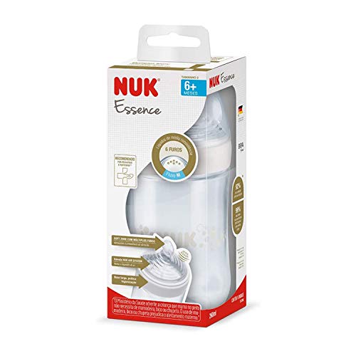 Mamadeira Essence S2 Neutral - NUK, Branca, 260 ml