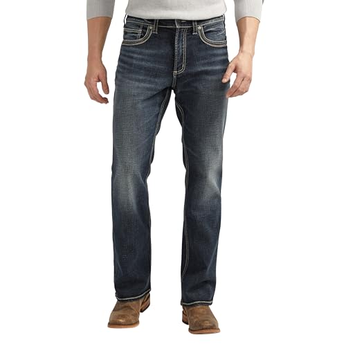 Image of Silver Jeans Co. Mens Jace Slim Fit Bootcut Jeans