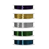 manualidades con cobre reciclado 【Material de alta calidad】Hecho de cobre de alta calidad, suave, flexible y no es fácil de romper, resiste el enrollamiento, la espiral, la torsión, el embalaje.No se oxida ni se deslustra, se puede usar durante mucho tiempo, ideal para proyectos artesanales y fabricación de joyas.
